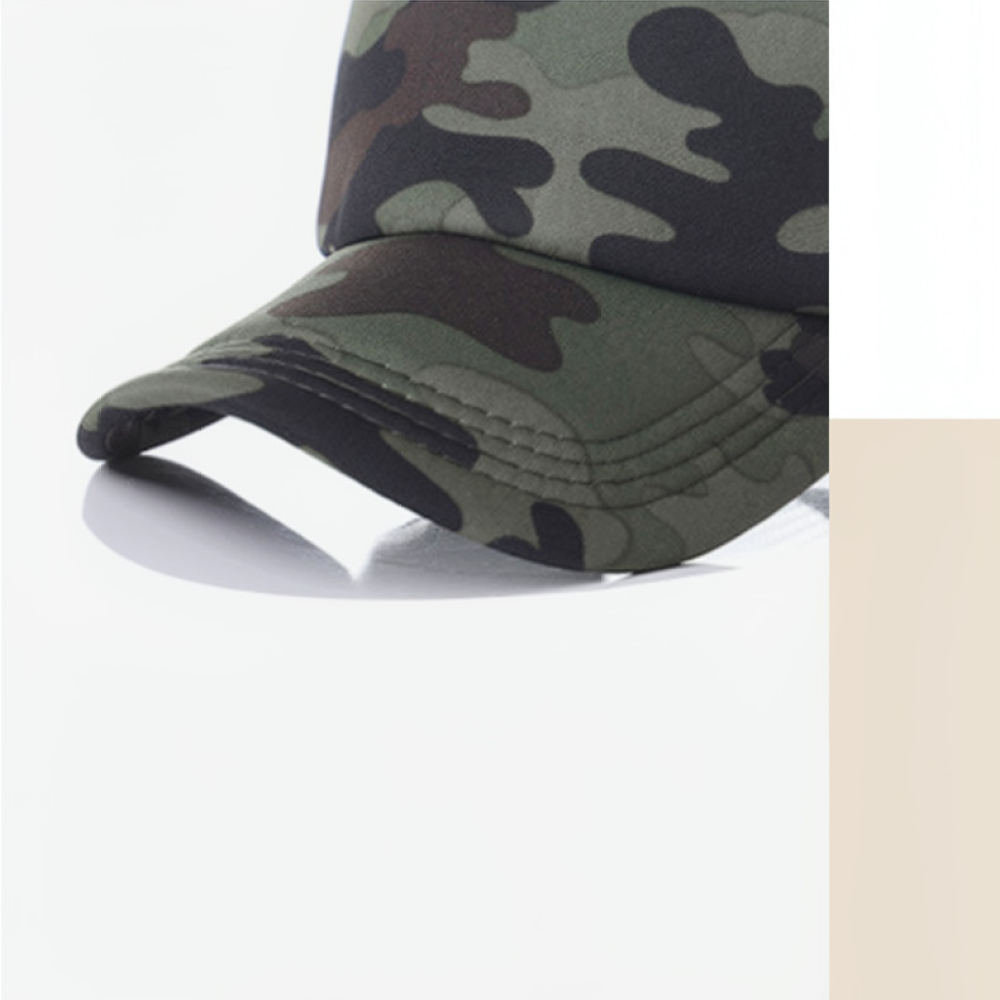 ファッション性の高い迷彩柄メッシュ素材の野球帽。夏の紫外線対 - Trucker Cap Mesh のレビューと価格